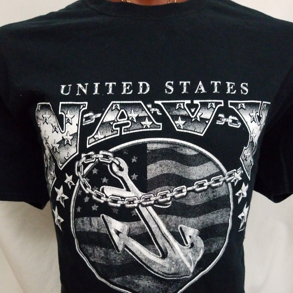 United States Navy Flag Anchor Blue Black XXL
